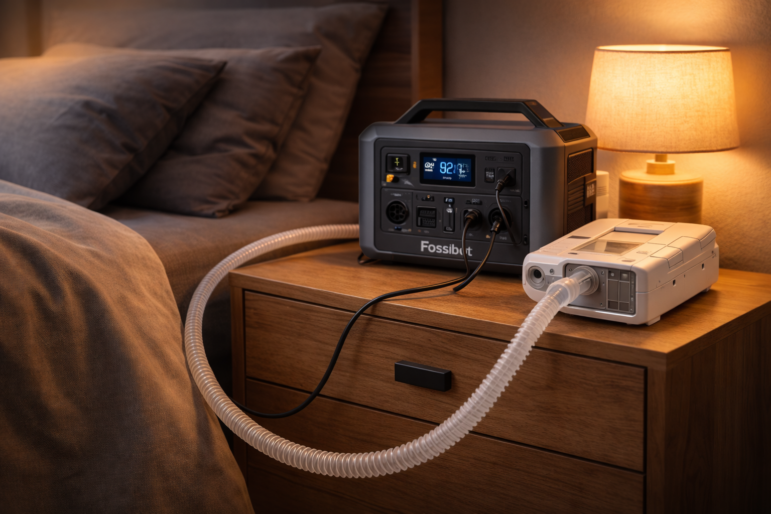Powerstation als back-up voor CPAP-apparaat
