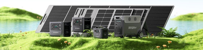Zonnepaneel met powerstation