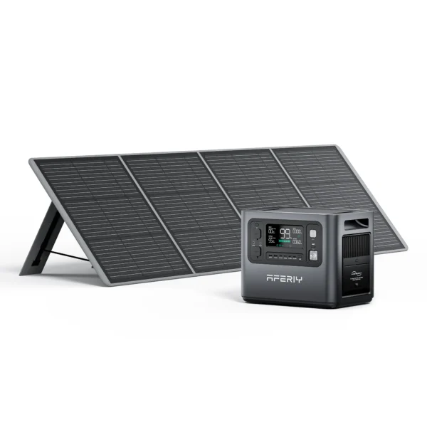 2400W powerstation + 200W zonnepaneel