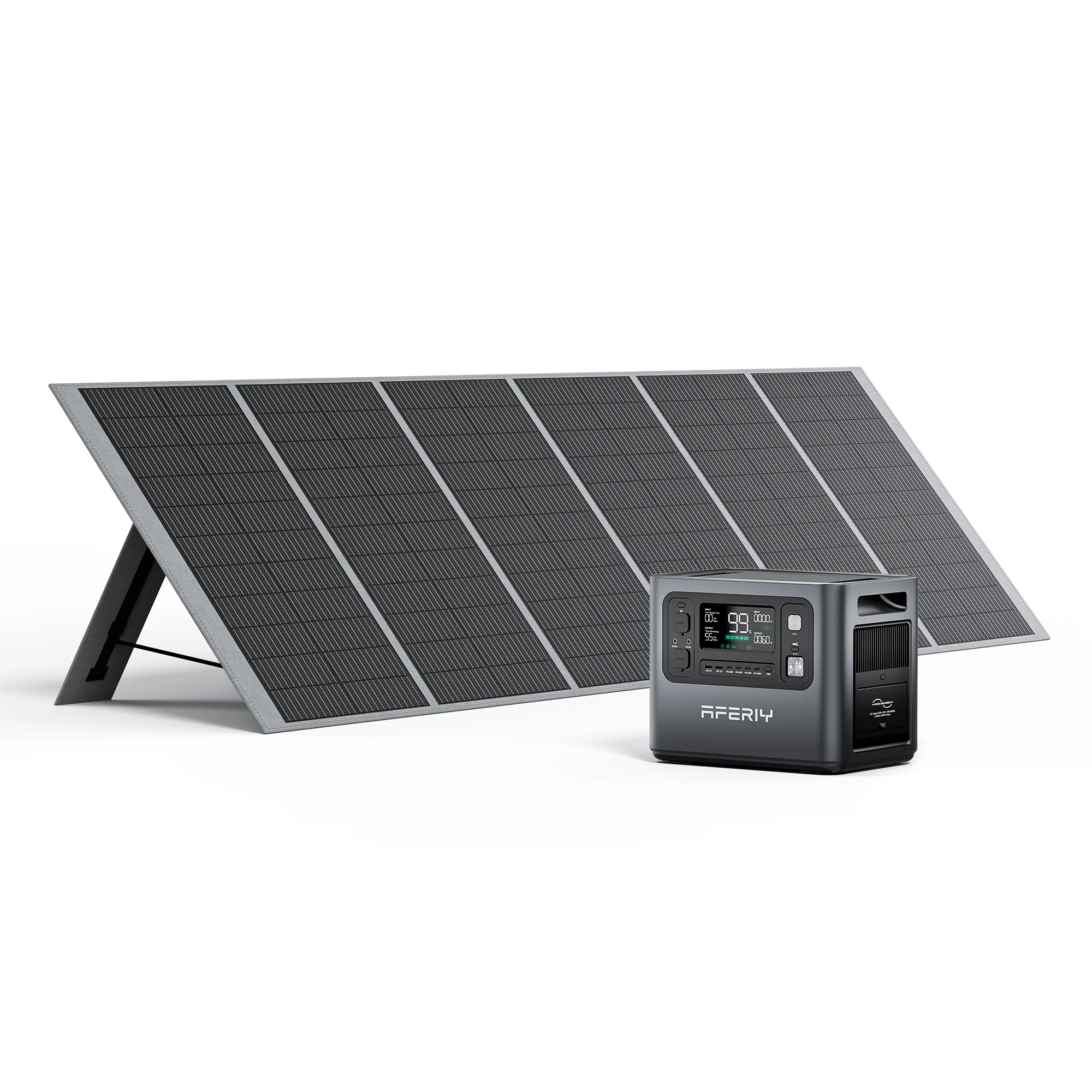 2400W powerstation met 400W zonnepaneel combinatie