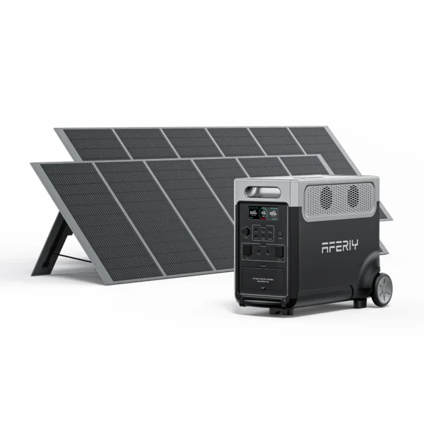 3600W powerstation + 2x 400W zonnepaneel