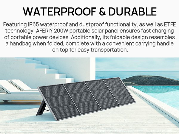 IP65 Aferiy 200W zonnepaneel