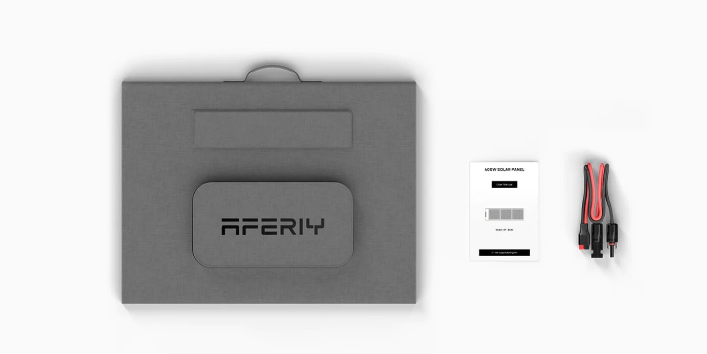 Inhoud verpakking Aferiy 400W zonnepaneel