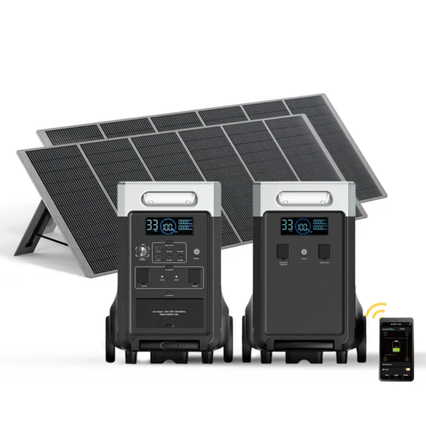 Combinatie powerstation zonnepanelen1 Combinatie powerstation zonnepanelen1