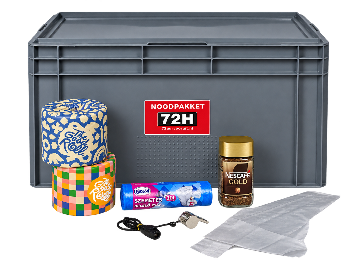 Praktische hulpmiddelen in het Noodpakket 72H